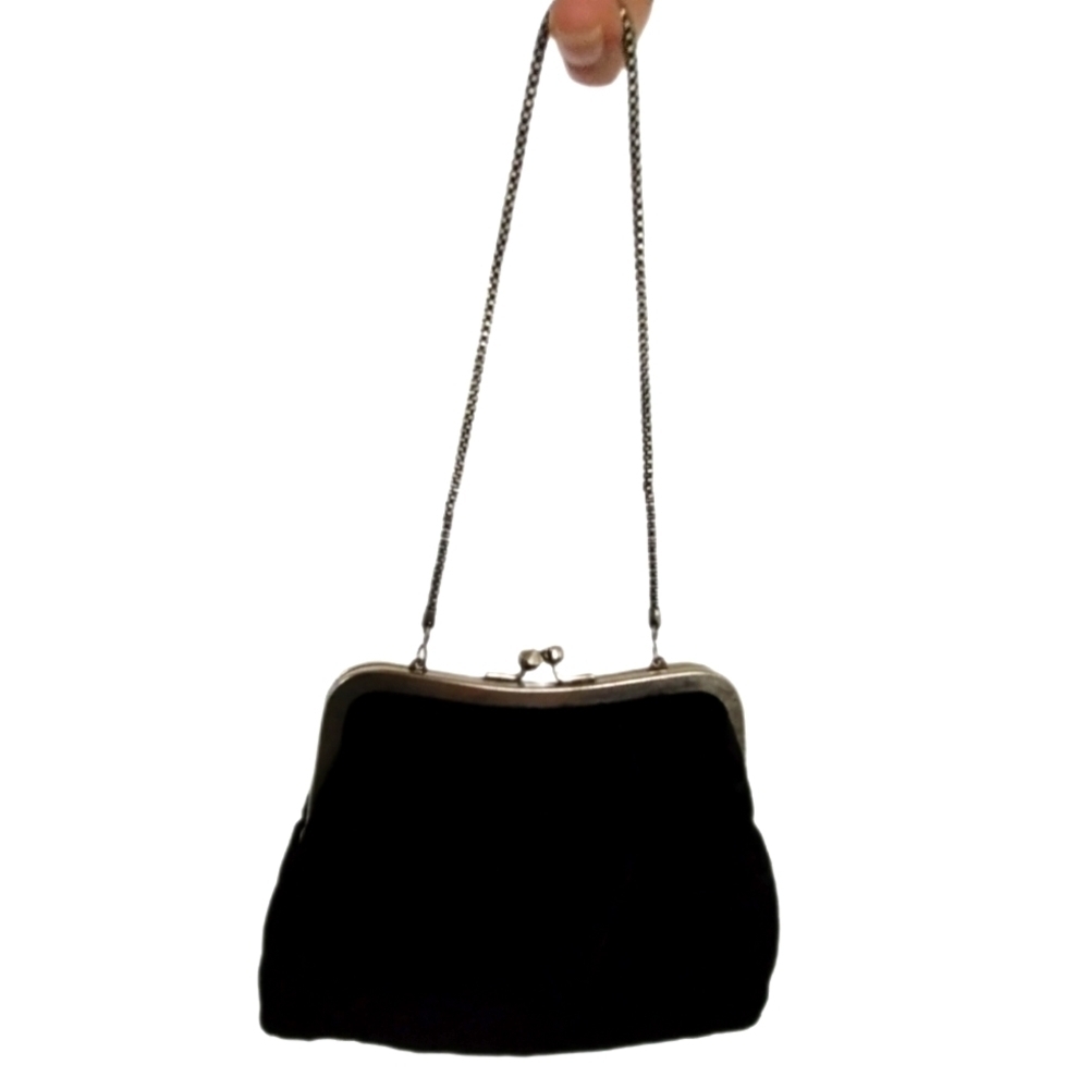 1960s Handcrafted Velvet Evening Bag